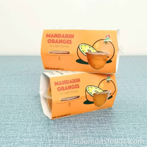 4oz verse fruit mandarijn sinaasappel in vruchtensap